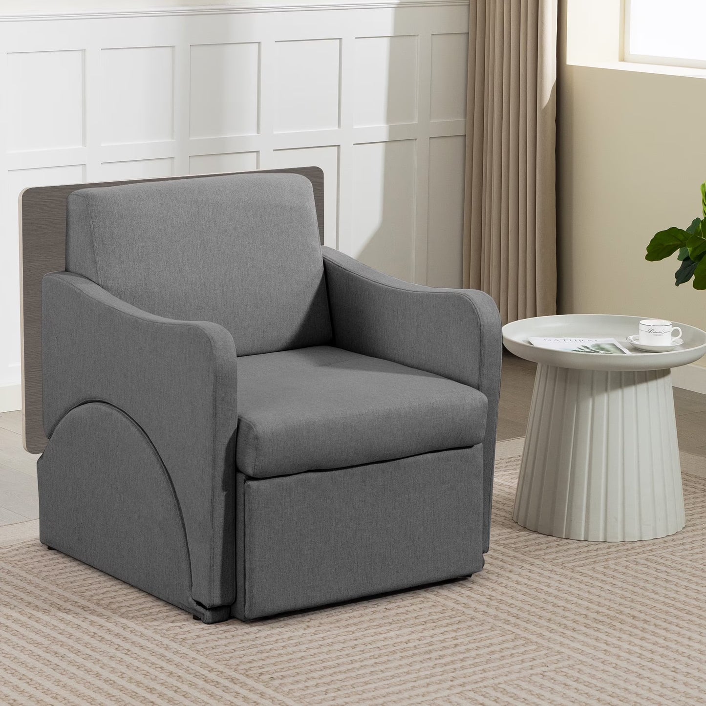 3-in-1 Convertible Sleeper Chair Sofa Bed – Adjustable Armchair with Pull-Out Bed