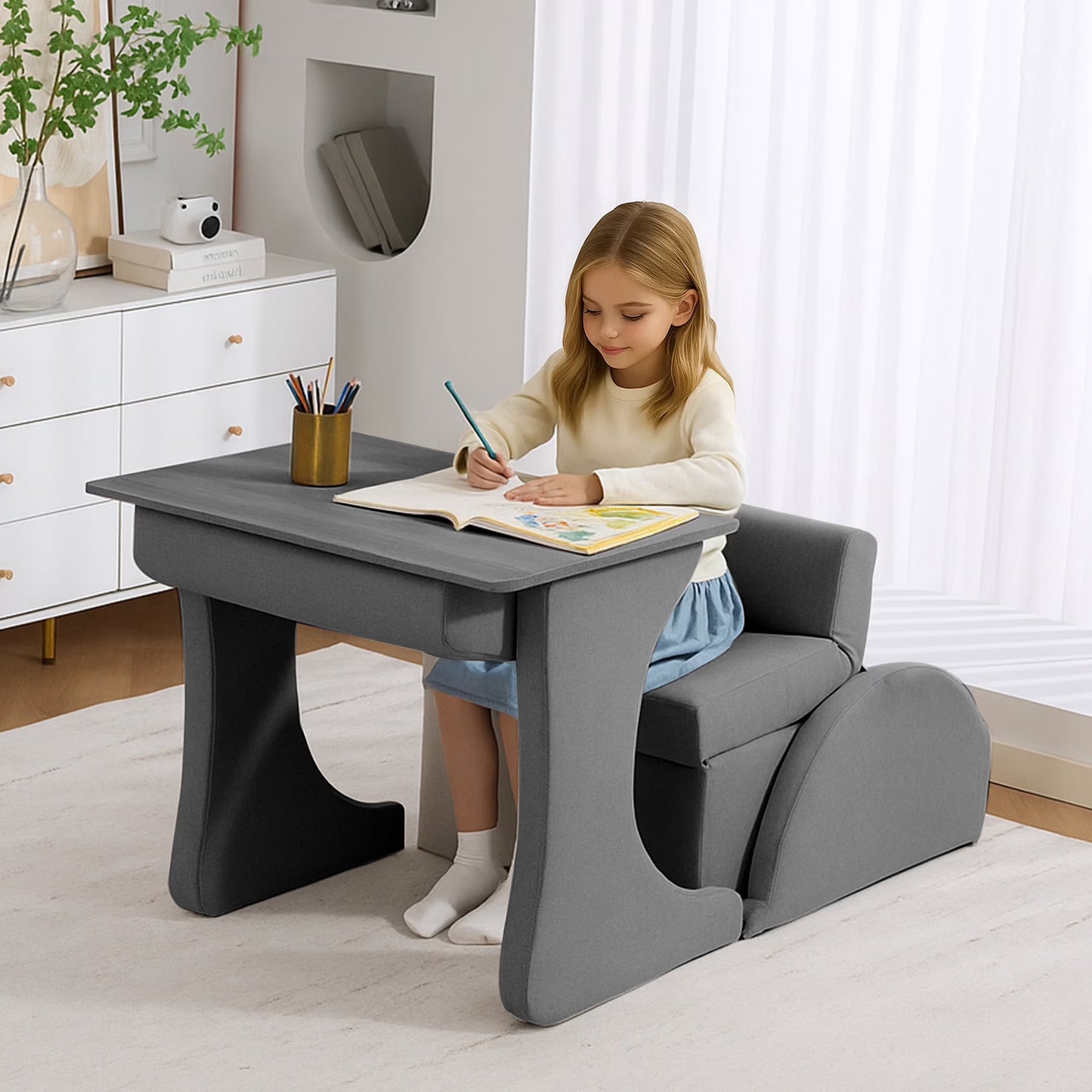 3-in-1 Convertible Sleeper Chair Sofa Bed – Adjustable Armchair with Pull-Out Bed