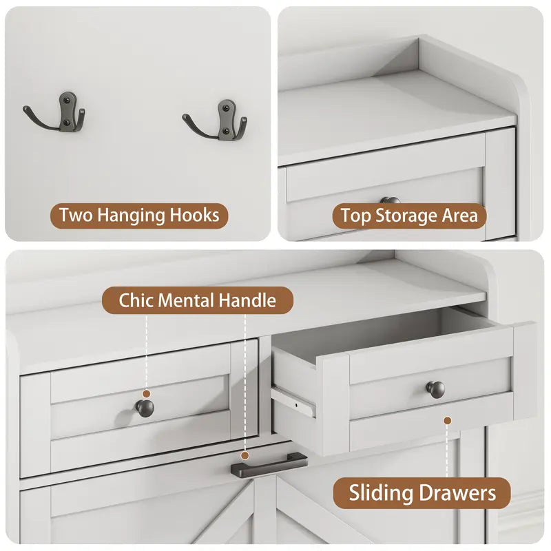 Shoe Storage Cabinet for Entryway